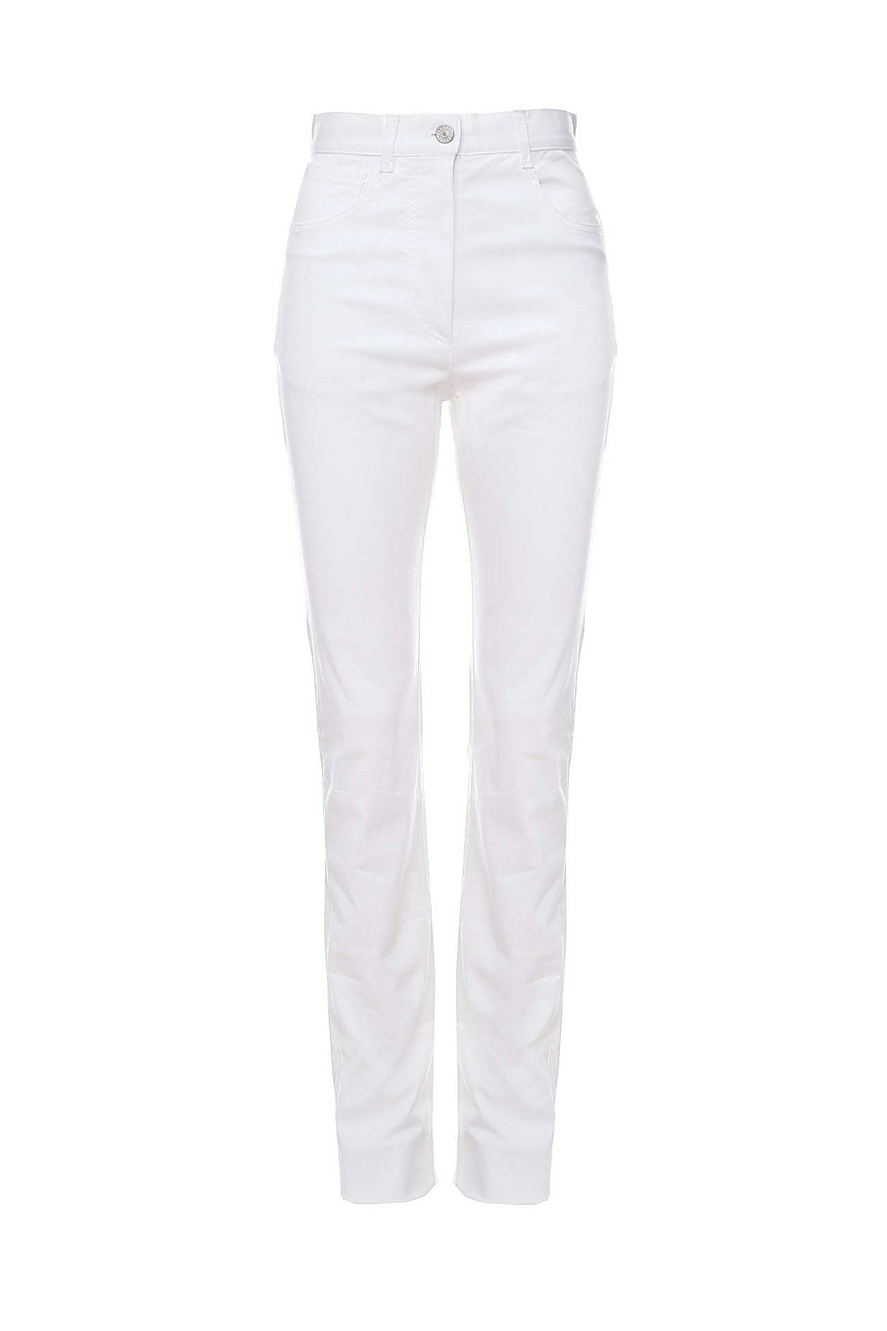 Белые джинсы женские прямые