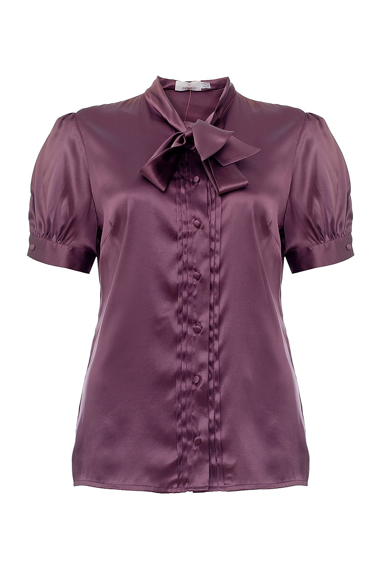 Атласная блуза Пинко
