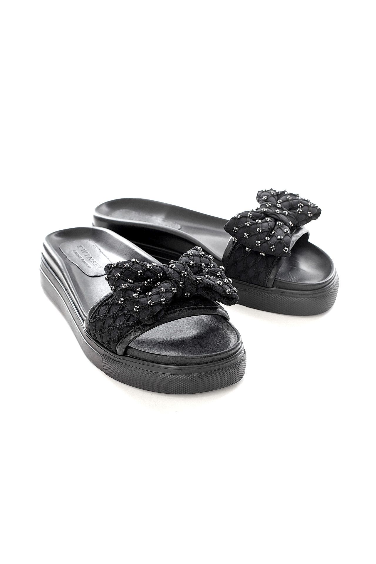Обувь женская Шлепки TWIN-SET (CS7TR1/17.2). Купить за 6750 руб.